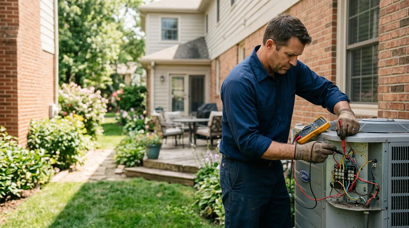 HVAC technician working near Lick Creek, KY
